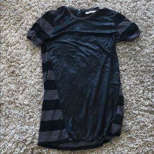 Soft Black Metallic Shirt
